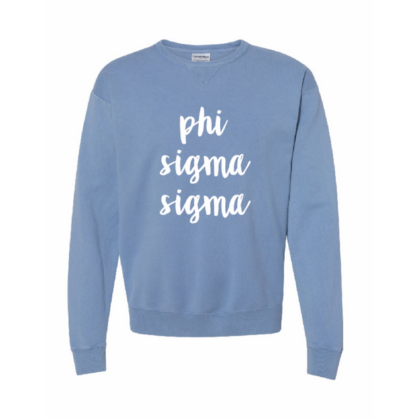 Phi Sigma Sigma Comfort Wash Sweatshirt
