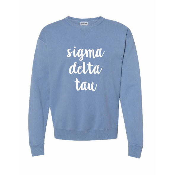 Sigma Delta Tau Comfort Wash Sweatshirt
